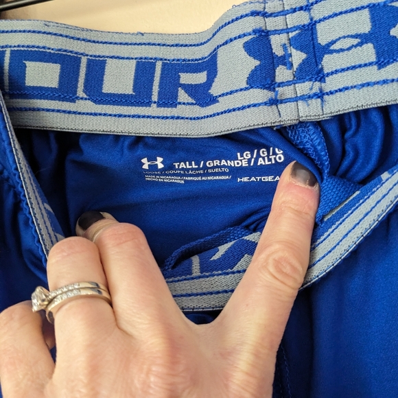 Under Armour Shorts Blue Mens Sz L tall - Picture 3 of 5